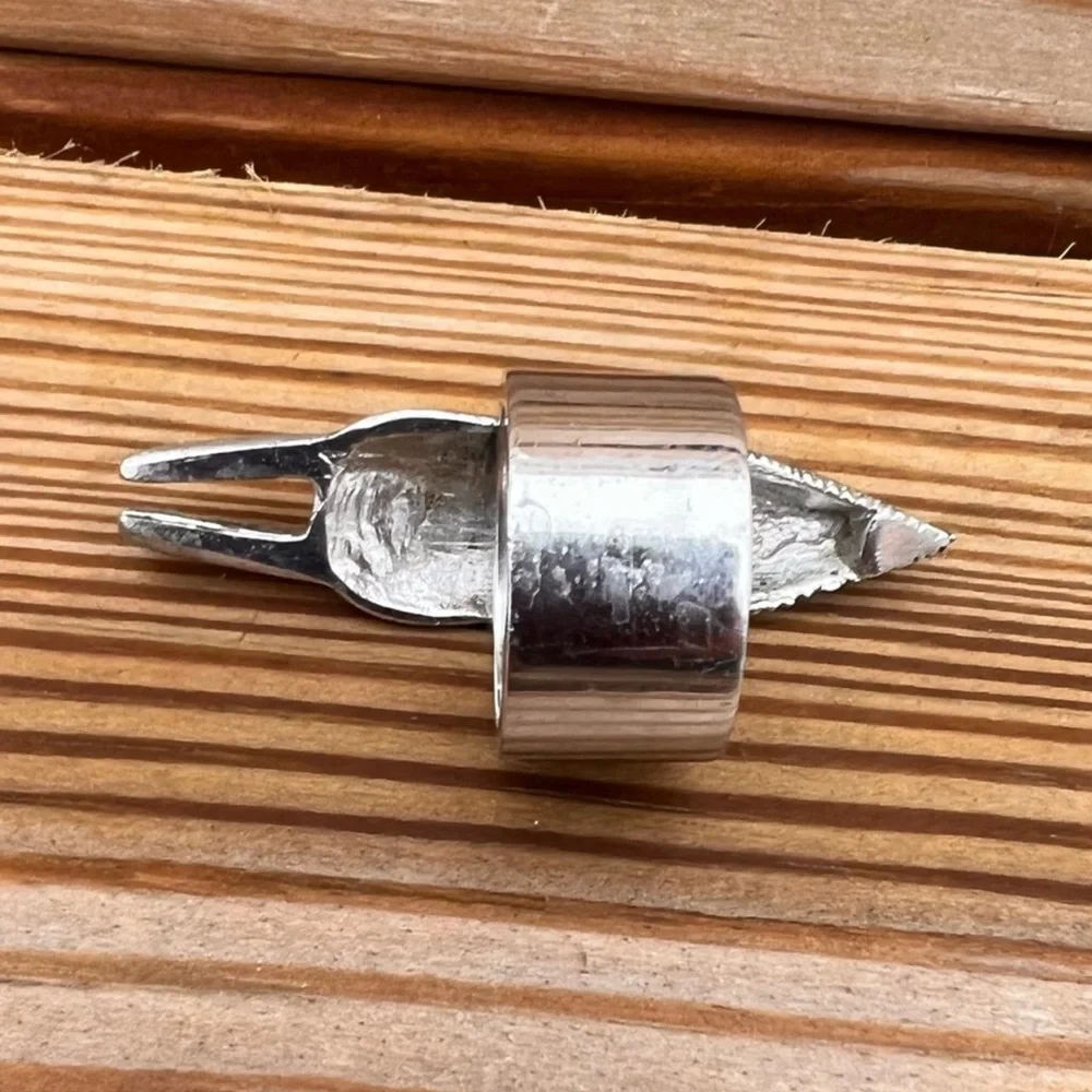 - Warrior King Mask Stainless Steel Ring! EUC!